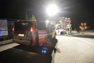 Naechtlicher Brandalarm im Asylatenheim in Korb loest groesseren Einsatz aus
